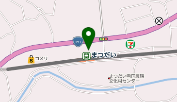 まつだい駅前タクシー乗り場の地図画像