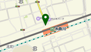 糸魚川駅日本海口タクシー乗り場の地図画像