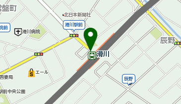 滑川駅前タクシー乗り場の地図画像