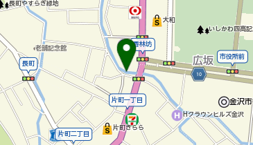 香林坊東急スクエア前タクシー乗り場の地図画像