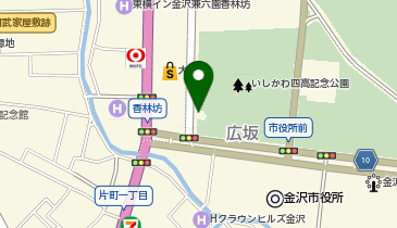 香林坊交番前タクシー乗り場の地図画像