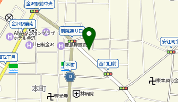 ルキーナ金沢前タクシー乗り場の地図画像