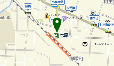 七尾駅前タクシー乗り場の地図画像