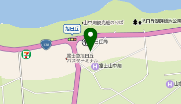 山梨交通旭日丘営業所 タクシー乗り場の地図画像