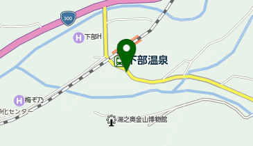YKタクシー 下部出張所 タクシー乗り場の地図画像