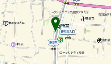 権堂タクシー乗り場の地図画像