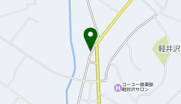 旧軽井沢エリアタクシー乗り場の地図画像