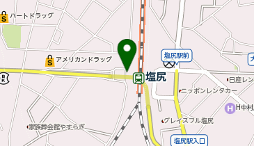 塩尻駅西口タクシー乗り場の地図画像