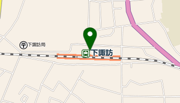 下諏訪駅前タクシー乗り場の地図画像