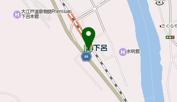 下呂駅前タクシー乗り場の地図画像