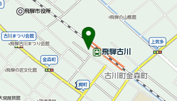飛騨古川駅前タクシー乗り場の地図画像