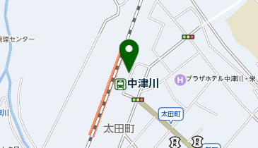 中津川駅タクシーのりばの地図画像