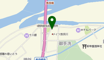 日本タクシー 長良橋車庫乗り場の地図画像