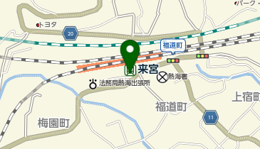 来宮駅前タクシー乗り場の地図画像