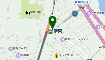 伊東駅前タクシー乗り場の地図画像