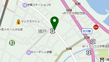 東豆自動車株式会社 配車センター タクシー乗り場の地図画像