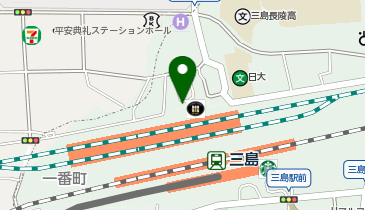 三島駅北口タクシー乗り場の地図画像