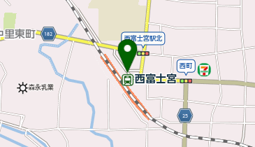 西富士宮駅前タクシー乗り場の地図画像