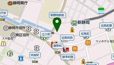 新静岡駅前静鉄タクシー乗り場の地図画像