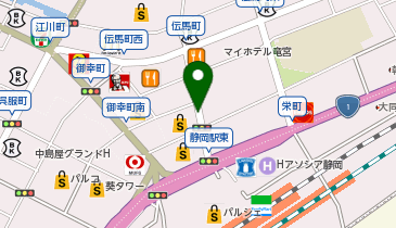 松坂屋静岡店前タクシー乗り場の地図画像