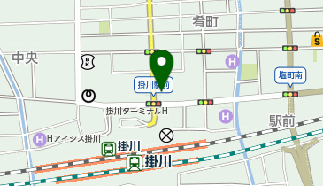 掛川タクシー栄町乗り場の地図画像