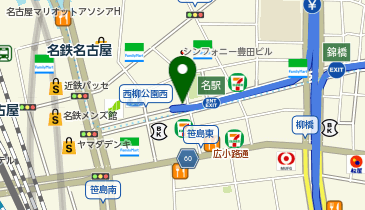 豊田通商前タクシー乗り場の地図画像