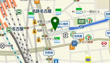 名古屋三井ビル北館前タクシー乗り場の地図画像