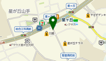 星ヶ丘駅前タクシー乗り場の地図画像