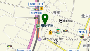 知多半田駅前タクシー乗り場の地図画像