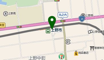 上野市駅前タクシー乗り場の地図画像