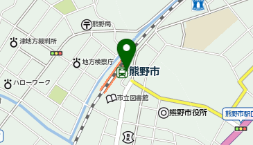 熊野市駅前タクシー乗り場の地図画像