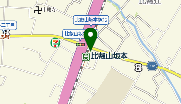 比叡山坂本駅前タクシー乗り場の地図画像