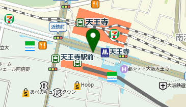 近鉄大阪阿部野橋駅前タクシーのりばの地図画像