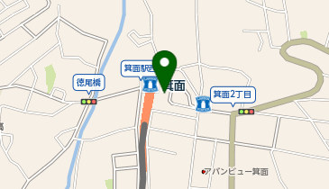 箕面駅前タクシー乗り場の地図画像