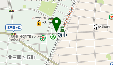 JR堺市駅タクシーのりばの地図画像