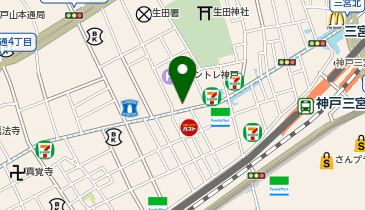 theb神戸前タクシー乗り場の地図画像