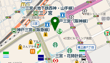 神戸阪急前タクシー乗り場の地図画像