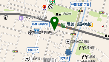 阪神尼崎駅南口タクシー乗り場の地図画像