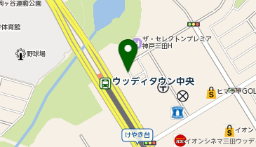 ウッディタウン中央駅前タクシー乗り場の地図画像