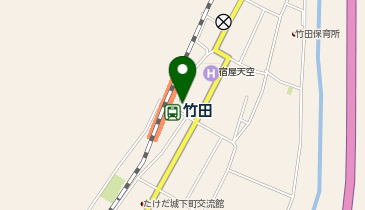 竹田駅前タクシー乗り場の地図画像