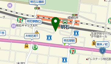 明石駅南口タクシー乗り場の地図画像