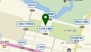 家老屋敷跡公園前タクシー乗り場の地図画像