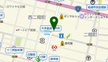 大手町通り中央交差点タクシー乗り場の地図画像