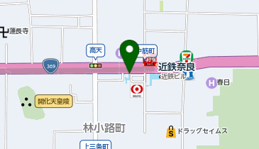 近鉄奈良駅前タクシー乗り場1(中型)の地図画像