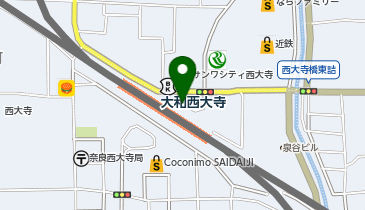 大和西大寺駅北口タクシー乗り場の地図画像