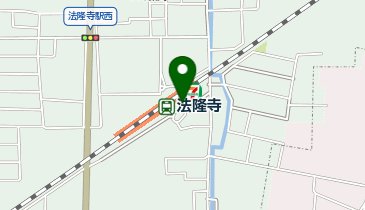 法隆寺駅前タクシー乗り場の地図画像