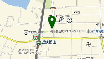 近鉄郡山駅前タクシー乗り場の地図画像