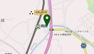 飛鳥駅前タクシー乗り場の地図画像