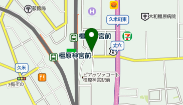 橿原神宮前駅東口タクシー乗り場の地図画像