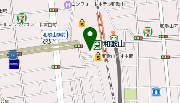 和歌山駅西口タクシー乗り場の地図画像